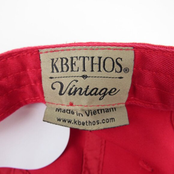 KB Ethos Vintage Future President Embroidered Red Cap Youth Adjustable - Picture 8 of 11